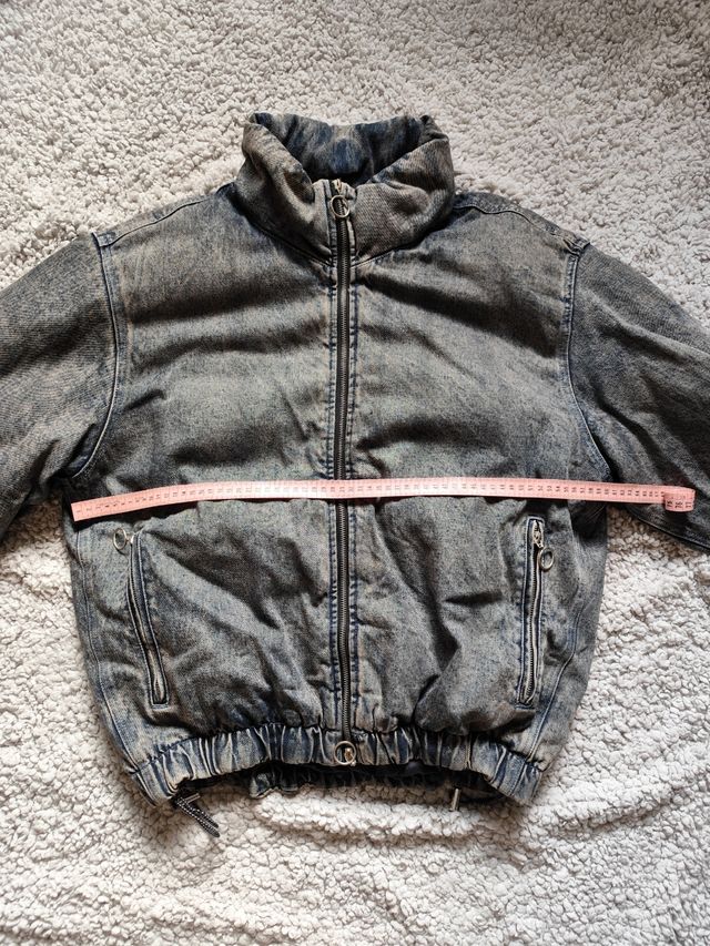 Abrigo Bomber Vaquero Acolchado Zara