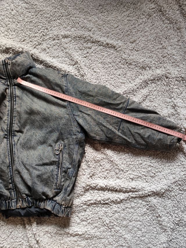 Abrigo Bomber Vaquero Acolchado Zara