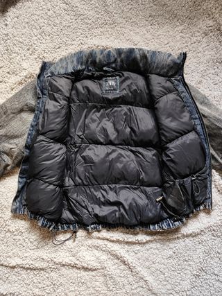 Abrigo Bomber Vaquero Acolchado Zara