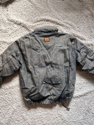 Abrigo Bomber Vaquero Acolchado Zara