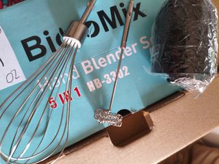 Batidora de mano 1200W 5 en 1 turbo