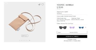  Custodia Vogue morbida per occhiali da sole con c