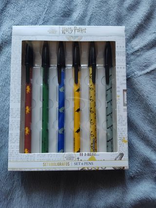 Set 6 Bolígrafos Harry Potter