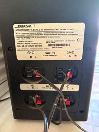 Altavoces subwoofer Bose