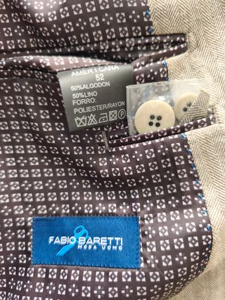 Americana Fabio Baretti, Talla L/52