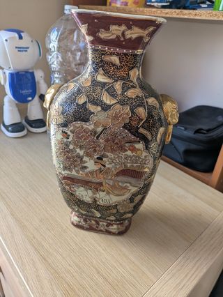 Jarrón chino antiguo estilo satsuma