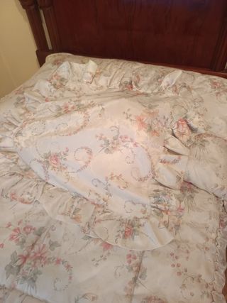 Edredón cama 90 floral poliéster