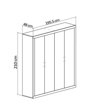 Armario Kiara 210x195.5cm