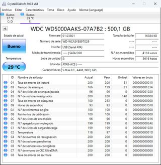 Disco Duro WD 500GB SATA