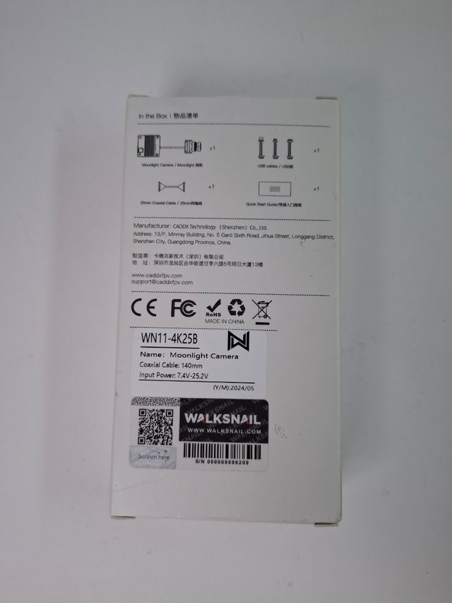 Moonlight Camera 4K CADDCFPV