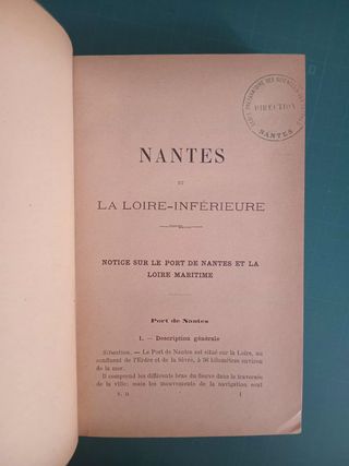 Libros antiguos La ville de Nantes et la Loire-Inf