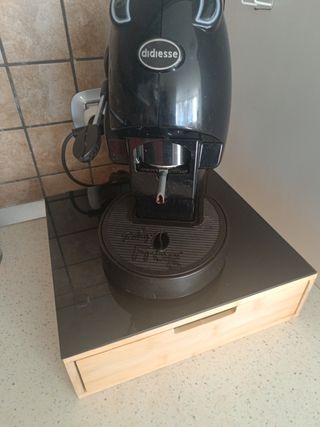 Porta capsule Casa Milano bambù e vetro