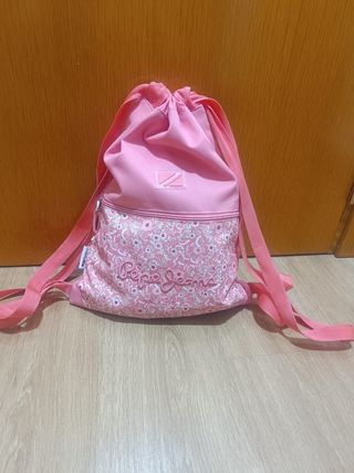 Mochila Saco Pepe Jeans Rosa Floral