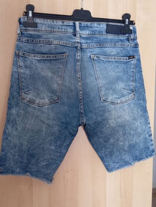 Vaqueros cortos Pull&Bear azules Talla M