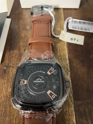 Orologio Chronostar Uomo Pelle Marrone Nero