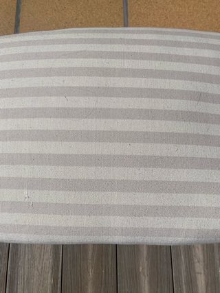 Banco Descalzador Beige y Gris