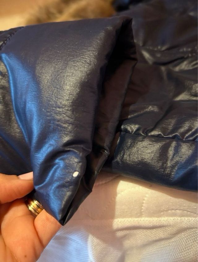 Piumino Hetrego Blu con Cappuccio Pelliccia