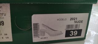 Sandalias Pitillos tacón oro rosa