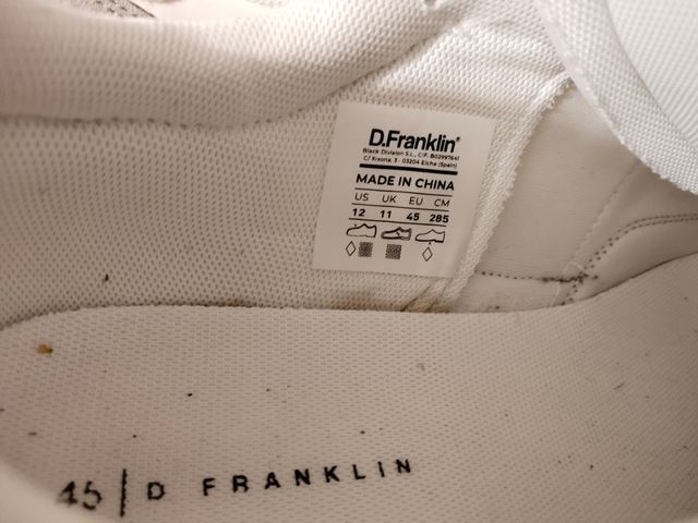 Zapatillas D.Franklin Gris y Blanco