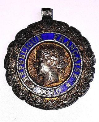 Medaglia Francia 1870 Valore Disciplina