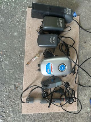 Equipo para acuario: bombas y calentador
