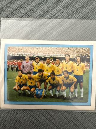 Cromo Selección de Brasil Mundial USA 94 GANADOR!!