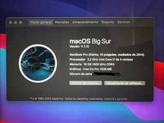 MacBook Pro 15 Pulgadas