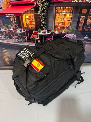 Mochila Táctica Militar 25L Negra pequeña mini 
