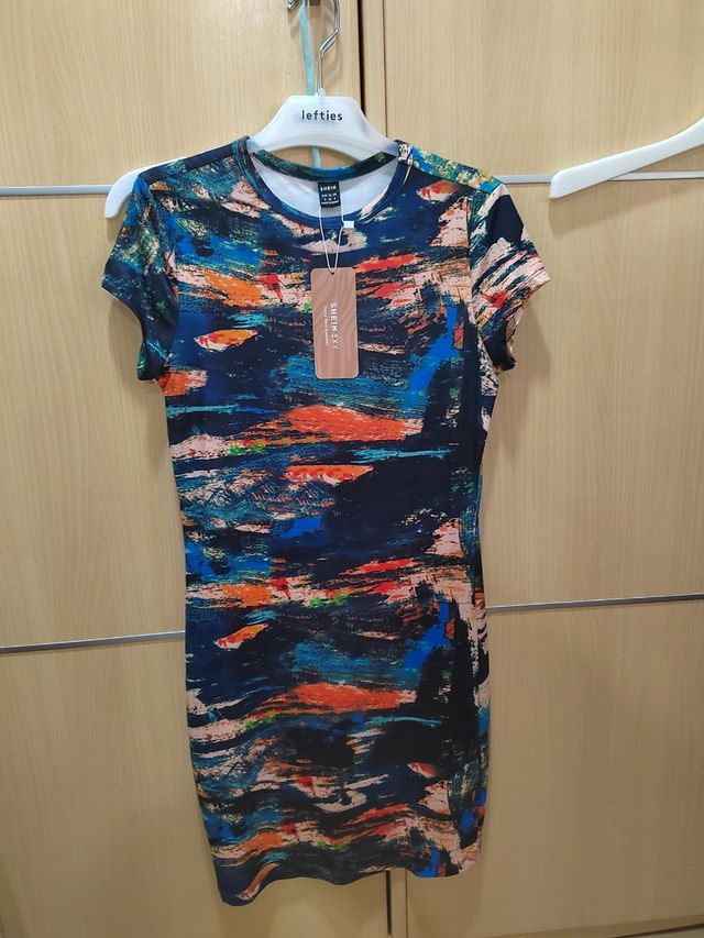 Vestido SHEIN estampado ajustado talla S
