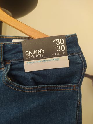 Pantalón vaquero skinny stretch azul