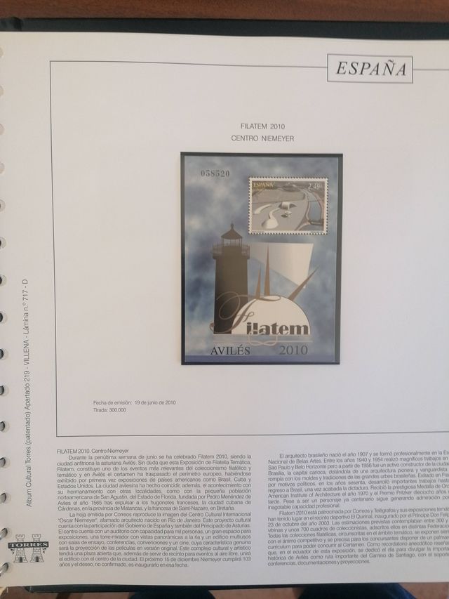 ESPAÑA MNH** ETICHETTE IN ALBUM 2009 e 2010 (2 ANNI)