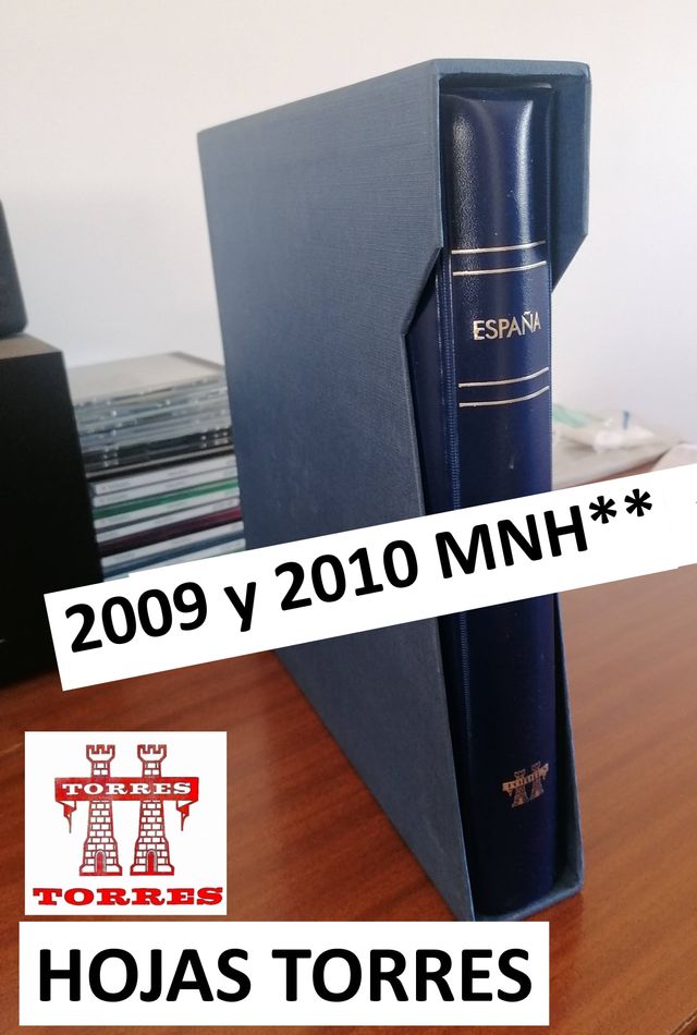 ESPAÑA MNH** ETICHETTE IN ALBUM 2009 e 2010 (2 ANNI)