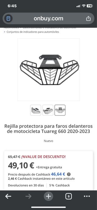Protector Faro Aprilia Tuareg 660