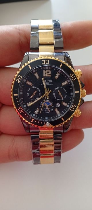 Reloj GMT oro negro 39mm 