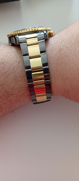 Reloj GMT oro negro 39mm 