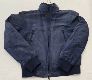 Cazadora bomber azul hombre