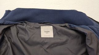 Cazadora bomber azul hombre