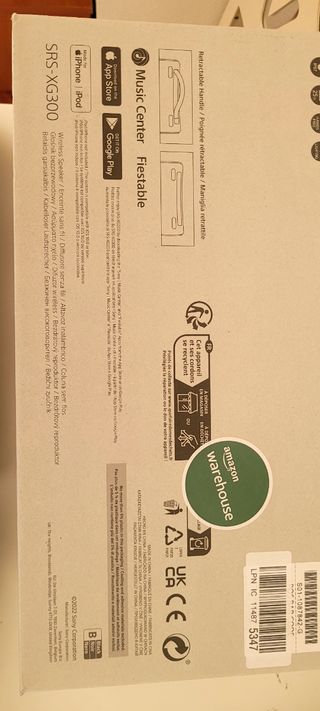 Altavoz Sony Negro/Gris modelo xg300