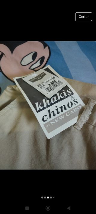 Pantalón Chino Beige Hombre talla 46.