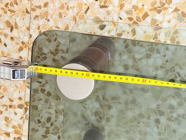 Tavolo in vetro e legno NEGOZIABILE