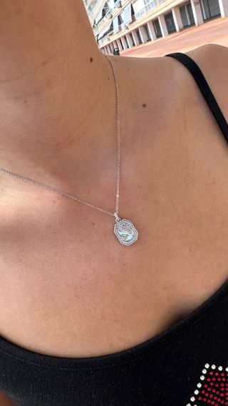 Collar Swarovski Cisne Plateado