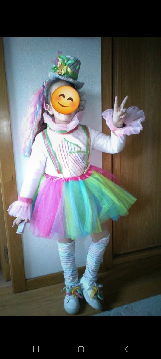 Disfraz payaso niña 4 años.