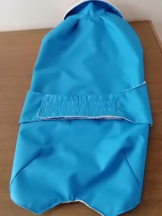 Cappotto Impermeabile Doubleface Cane Blu Beige