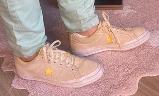 Zapatillas Converse Piel Amarillas Talla 38