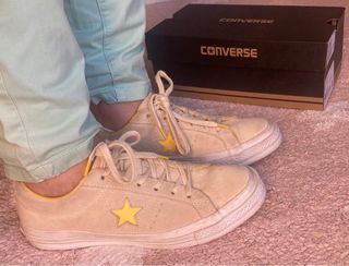 Zapatillas Converse Piel Amarillas Talla 38