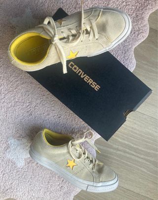 Zapatillas Converse Piel Amarillas Talla 38