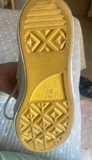 Zapatillas Converse Piel Amarillas Talla 38