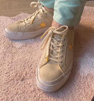 Zapatillas Converse Piel Amarillas Talla 38