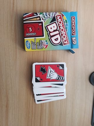 Monopoly Bid Juego de Cartas