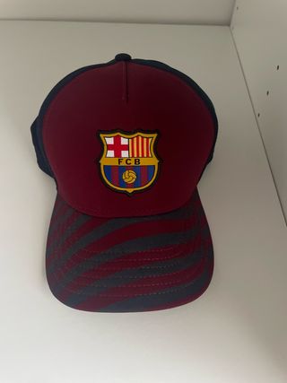 Gorra oficial FC Barcelona Roja y Gris